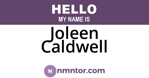 Joleen Caldwell