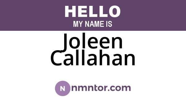 Joleen Callahan