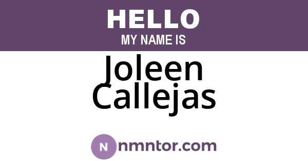 Joleen Callejas