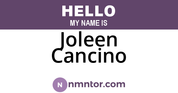 Joleen Cancino