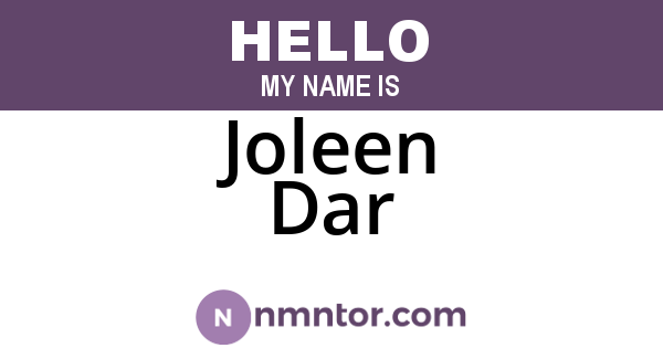 Joleen Dar
