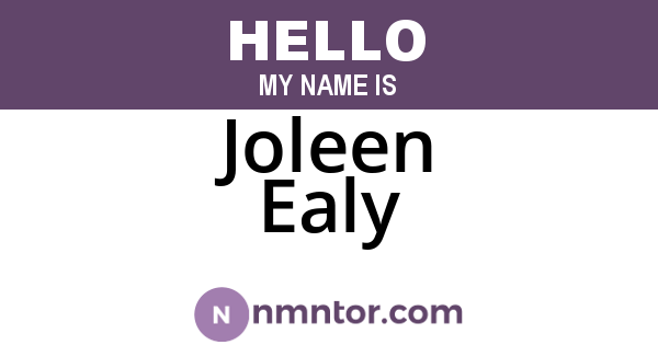 Joleen Ealy