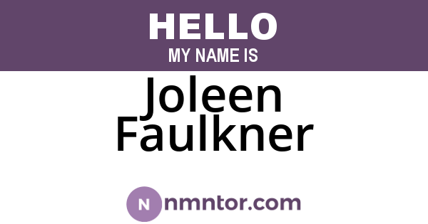 Joleen Faulkner