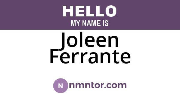 Joleen Ferrante