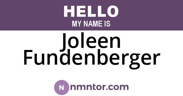 Joleen Fundenberger