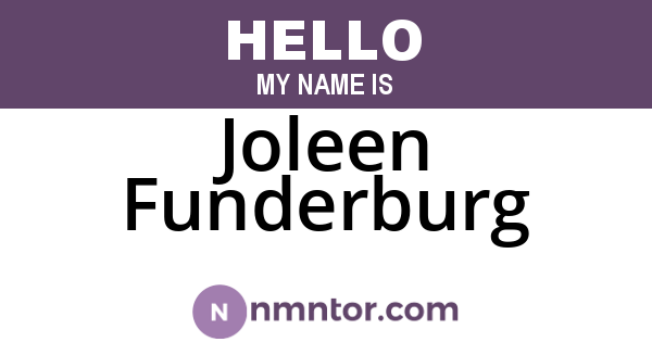 Joleen Funderburg