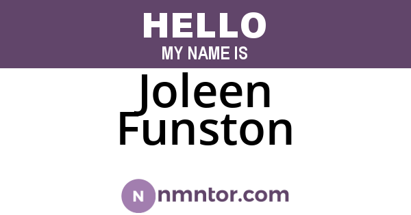 Joleen Funston