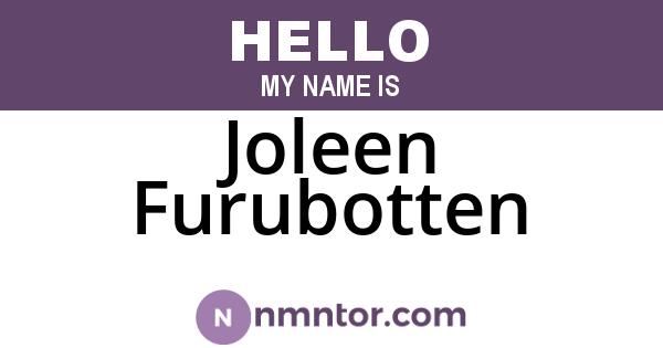 Joleen Furubotten