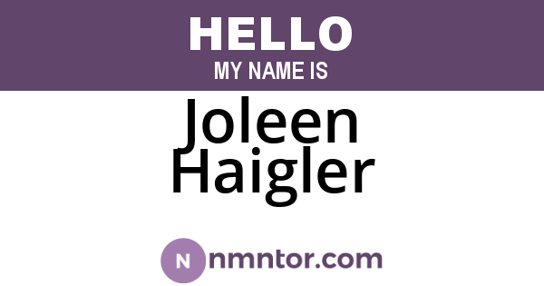 Joleen Haigler