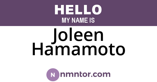 Joleen Hamamoto