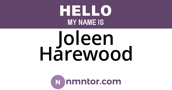 Joleen Harewood