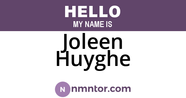 Joleen Huyghe