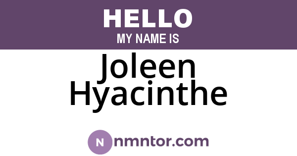 Joleen Hyacinthe