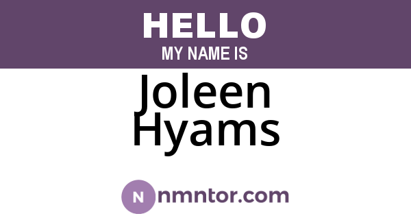 Joleen Hyams