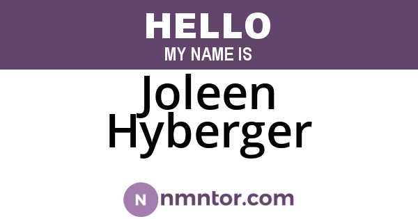 Joleen Hyberger