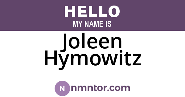 Joleen Hymowitz