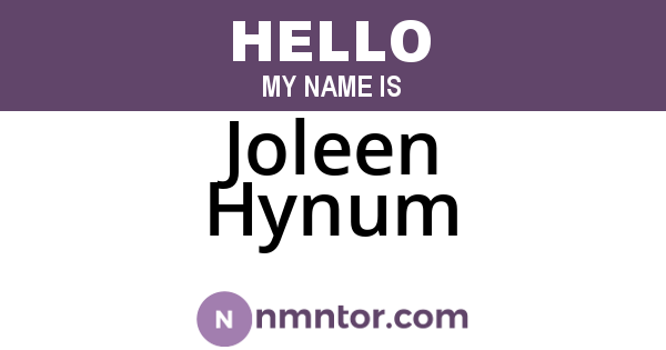 Joleen Hynum
