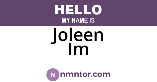 Joleen Im