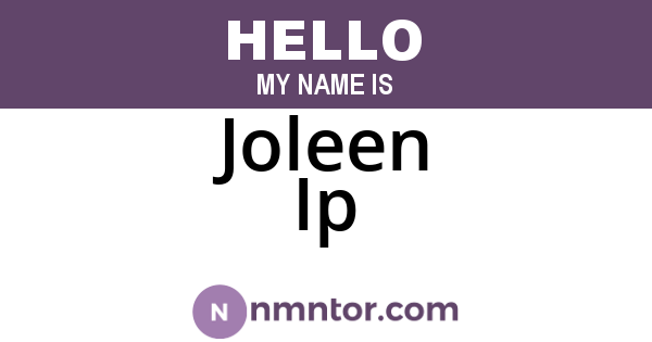 Joleen Ip