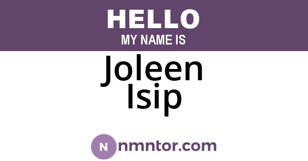 Joleen Isip