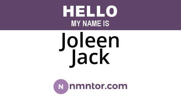 Joleen Jack