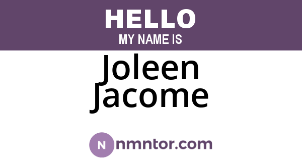 Joleen Jacome