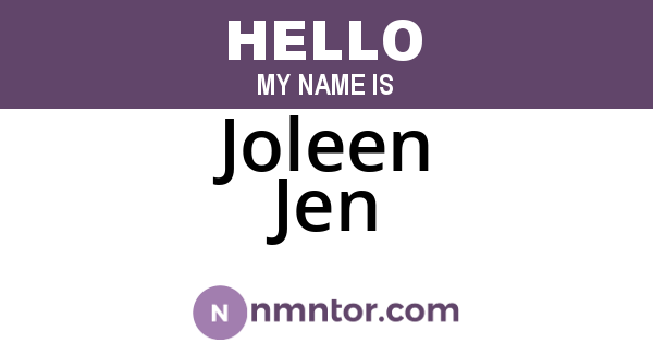 Joleen Jen