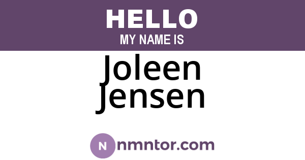 Joleen Jensen