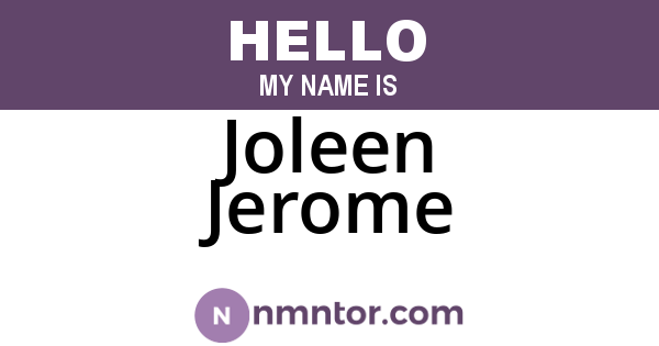Joleen Jerome