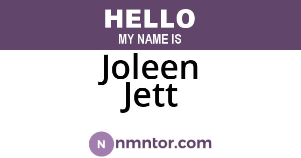 Joleen Jett
