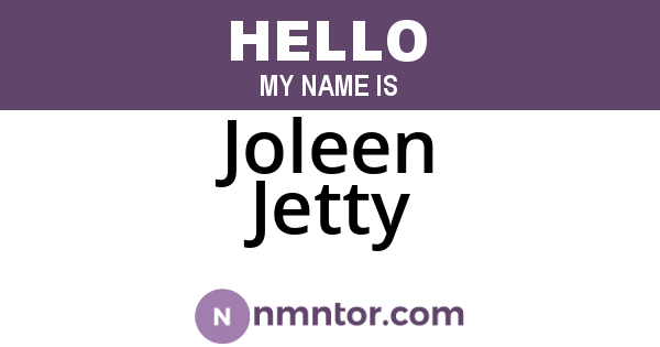 Joleen Jetty