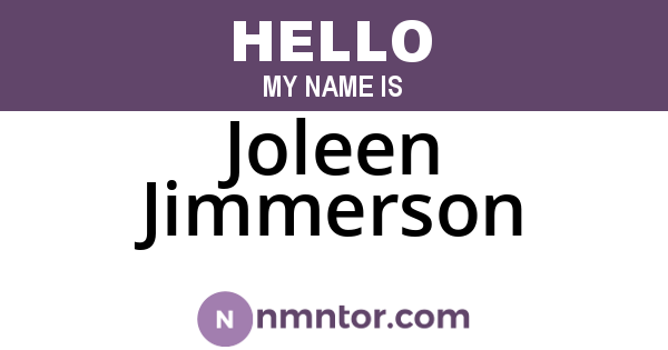 Joleen Jimmerson