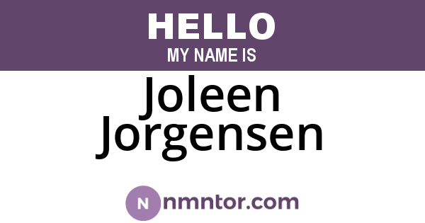 Joleen Jorgensen