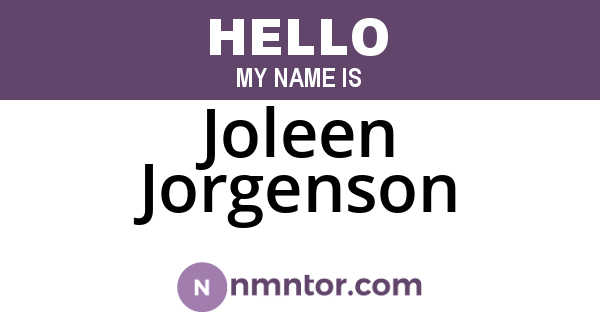 Joleen Jorgenson