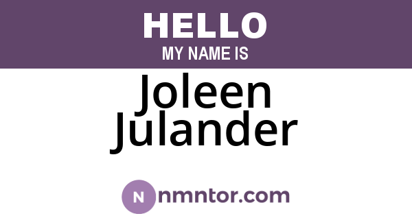 Joleen Julander