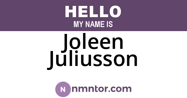 Joleen Juliusson