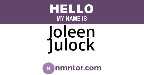 Joleen Julock