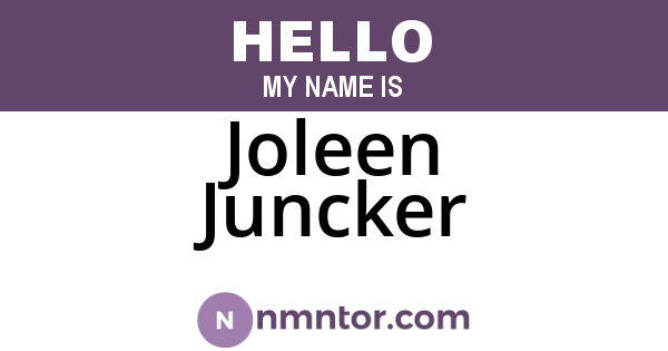 Joleen Juncker