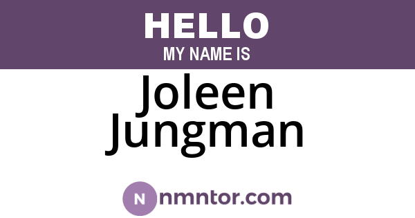 Joleen Jungman