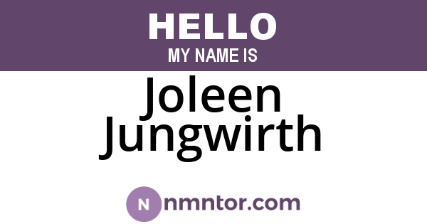 Joleen Jungwirth