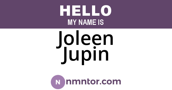 Joleen Jupin