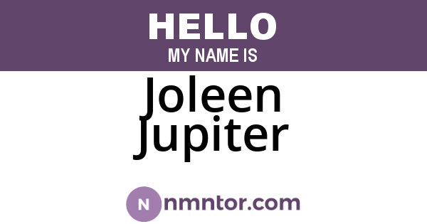Joleen Jupiter