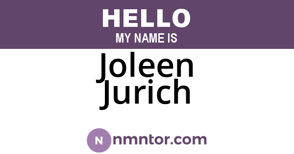 Joleen Jurich