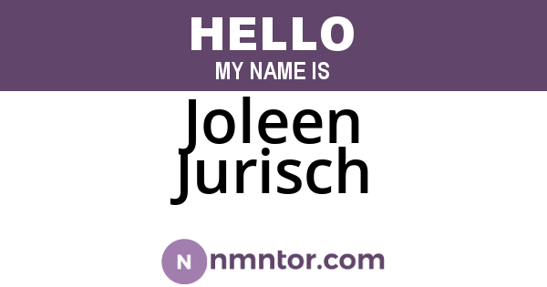 Joleen Jurisch