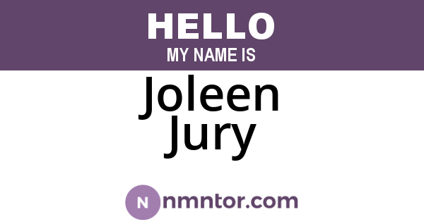 Joleen Jury