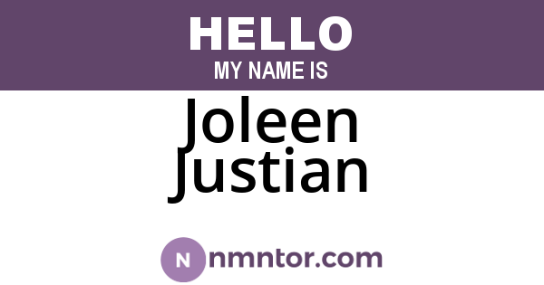 Joleen Justian