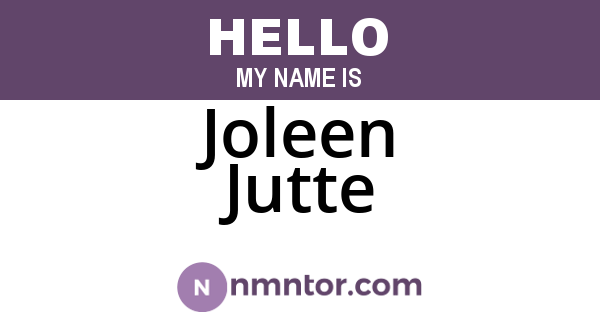 Joleen Jutte