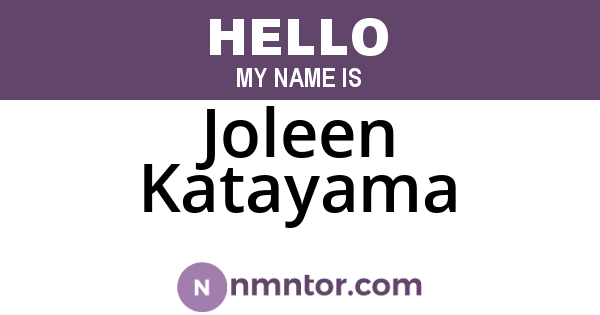 Joleen Katayama
