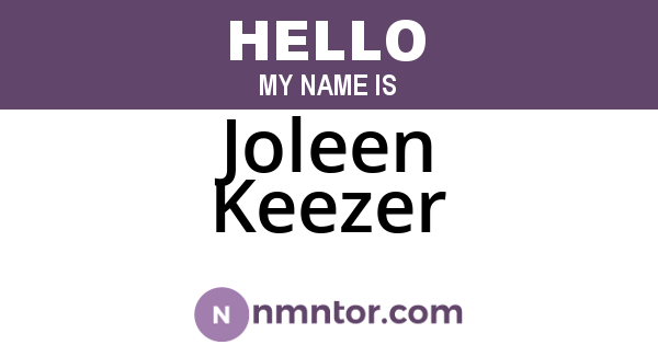 Joleen Keezer