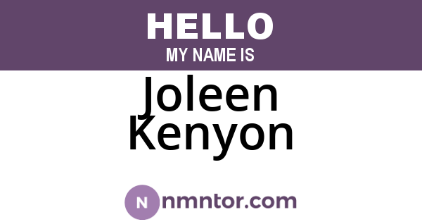 Joleen Kenyon